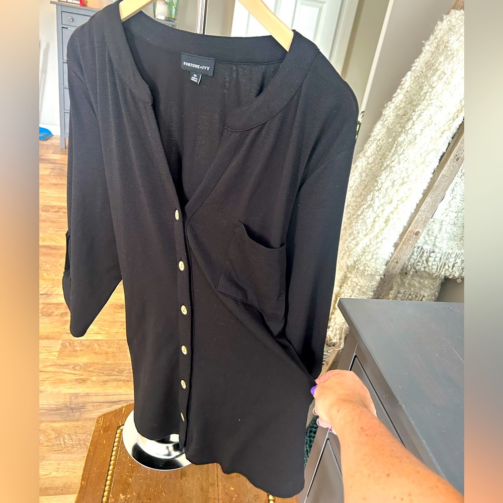 Stretchy Button Down - image 1